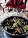 endlich wieder mal Moules et frites, herrlich ...!