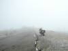 so sieht's im Hut drin aus: Nebel, Wind und Kälte